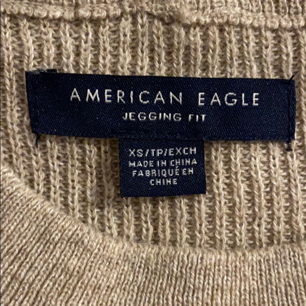 Tan American Eagle Pullover Sweater - image 6